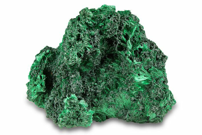 Silky Fibrous Malachite Cluster - DR Congo #294656